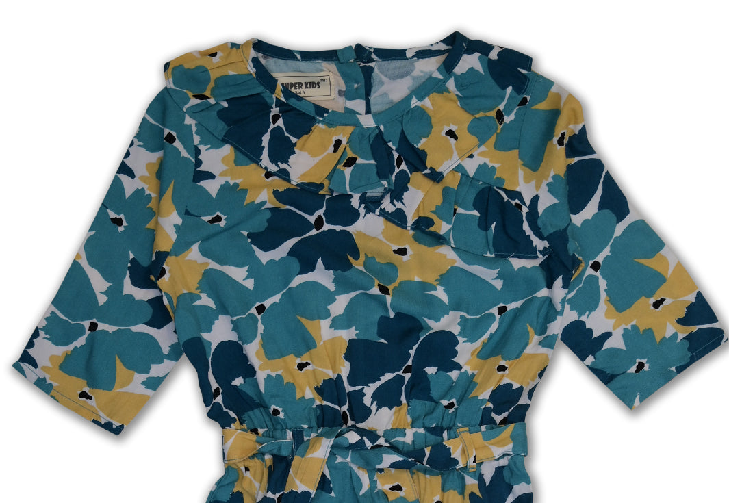 Girl's Printed Jumpsuit