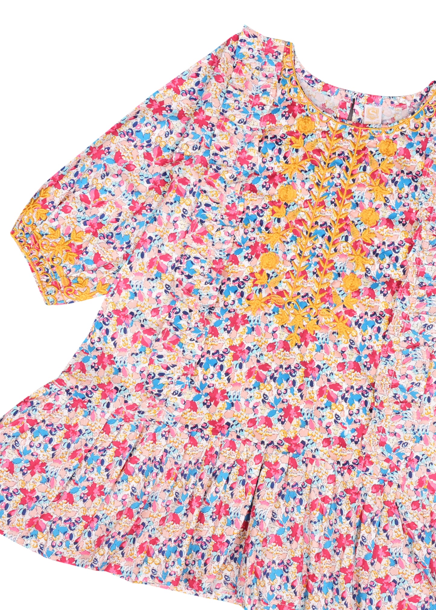 Floral Printed Long Frock