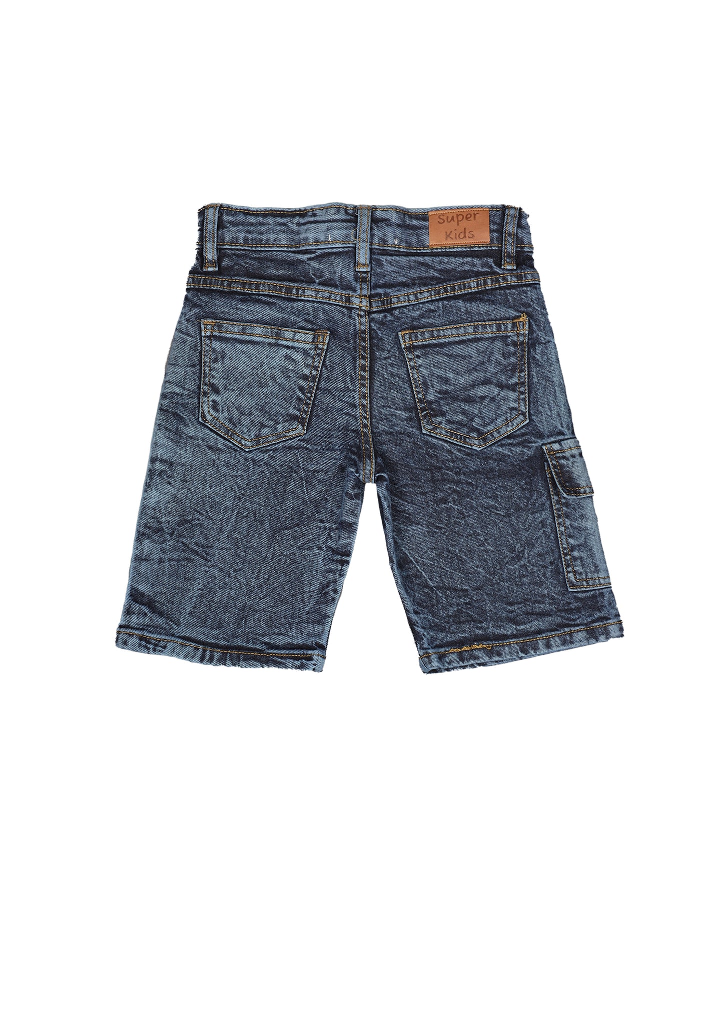 Faded Five Pocket Denim Short