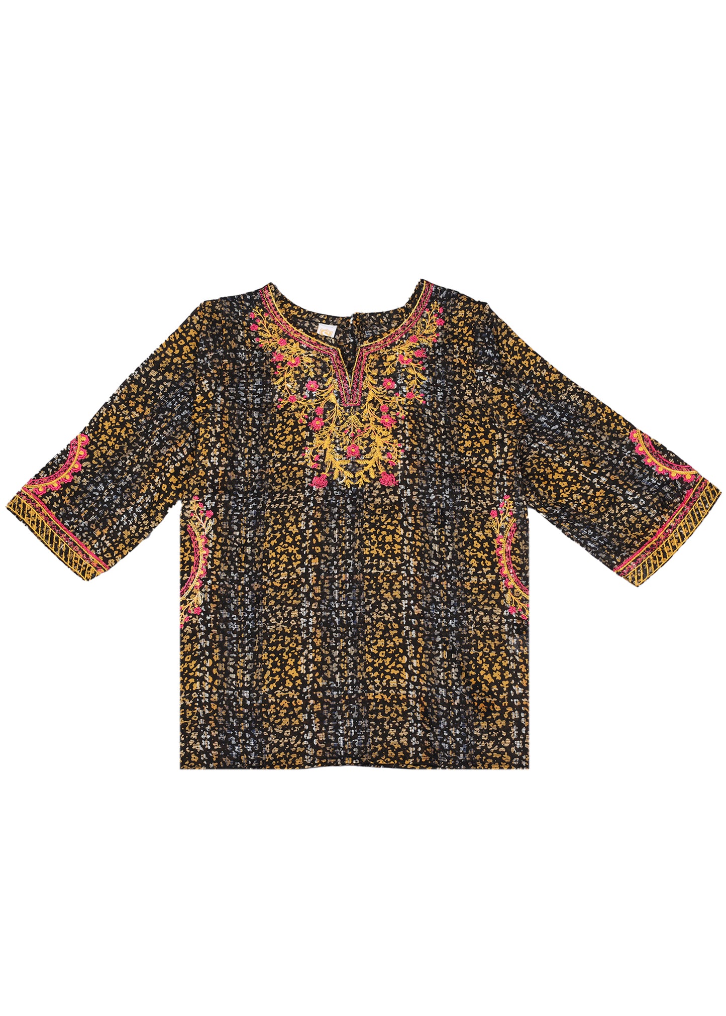 Embroidered Kurti With Trouser