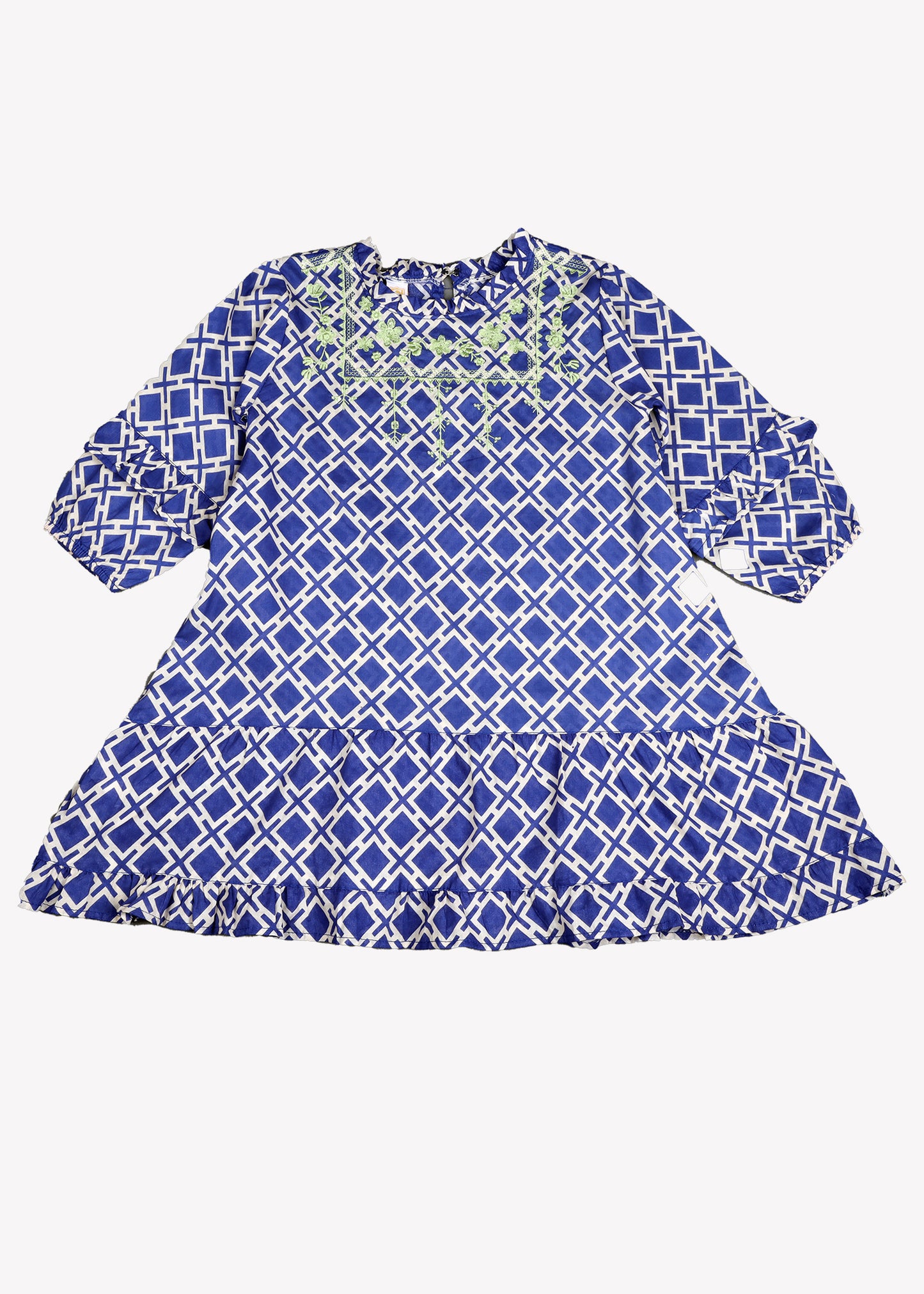 Blue Printed Top