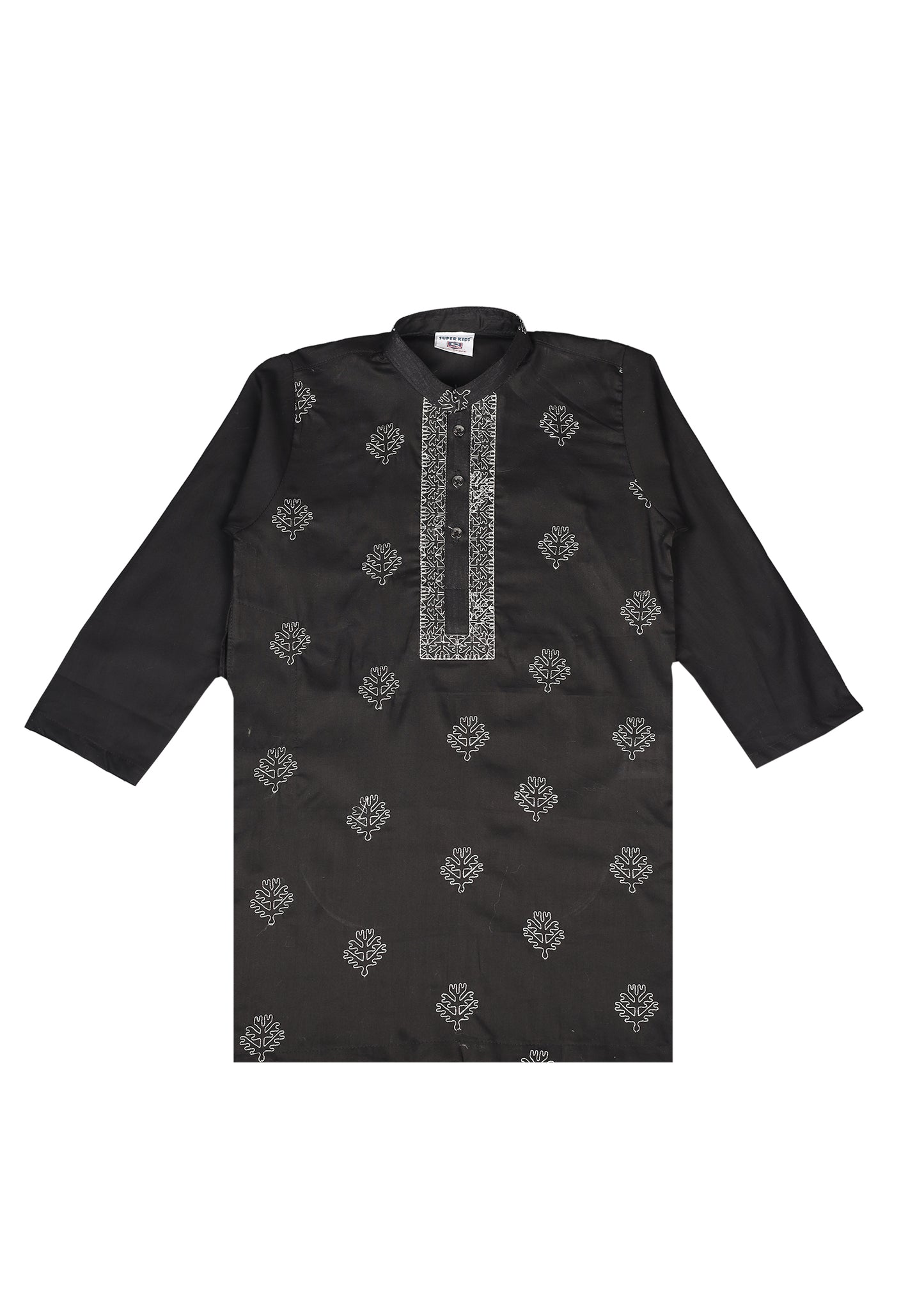 Boy's All Over Embroidered Kurta Trouser