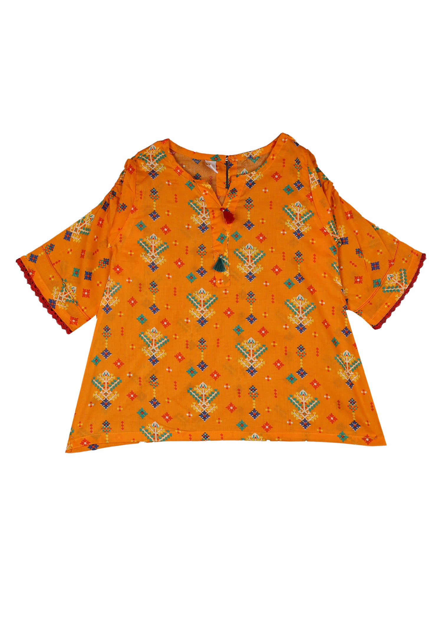 Printed Kameez With Shalwar