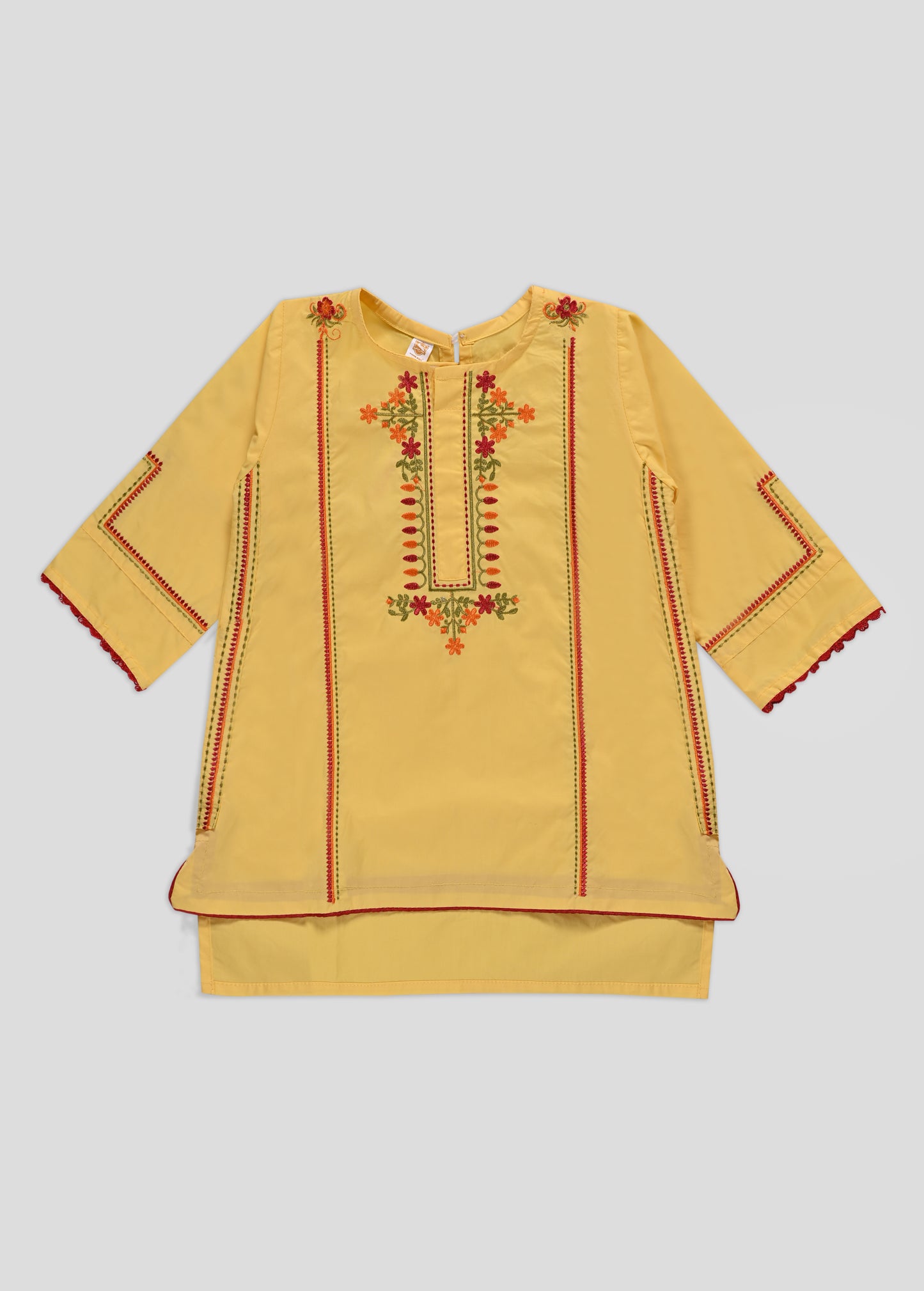 Embroidered Kurti With Trouser