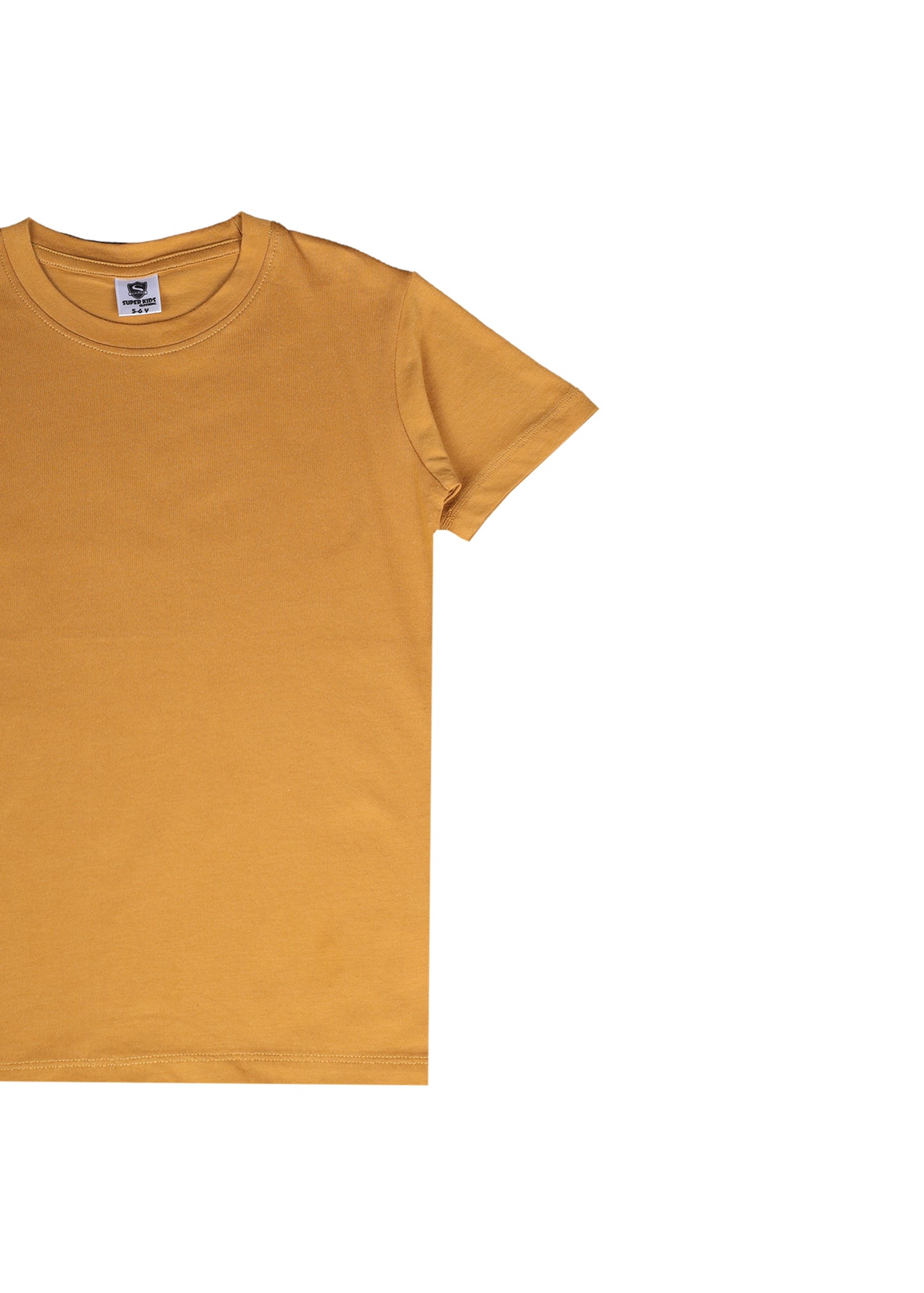 Plain Mustard Grapic T-Shirt