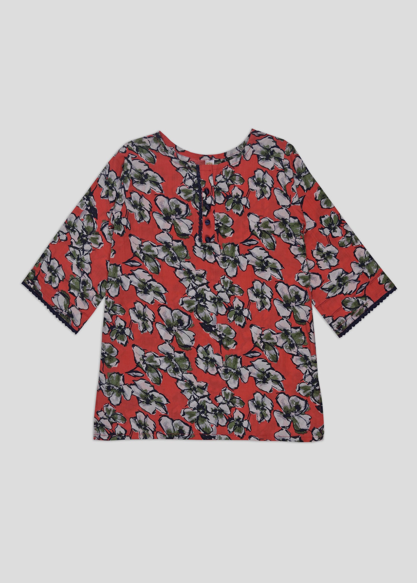 Printed Kameez With Trouser