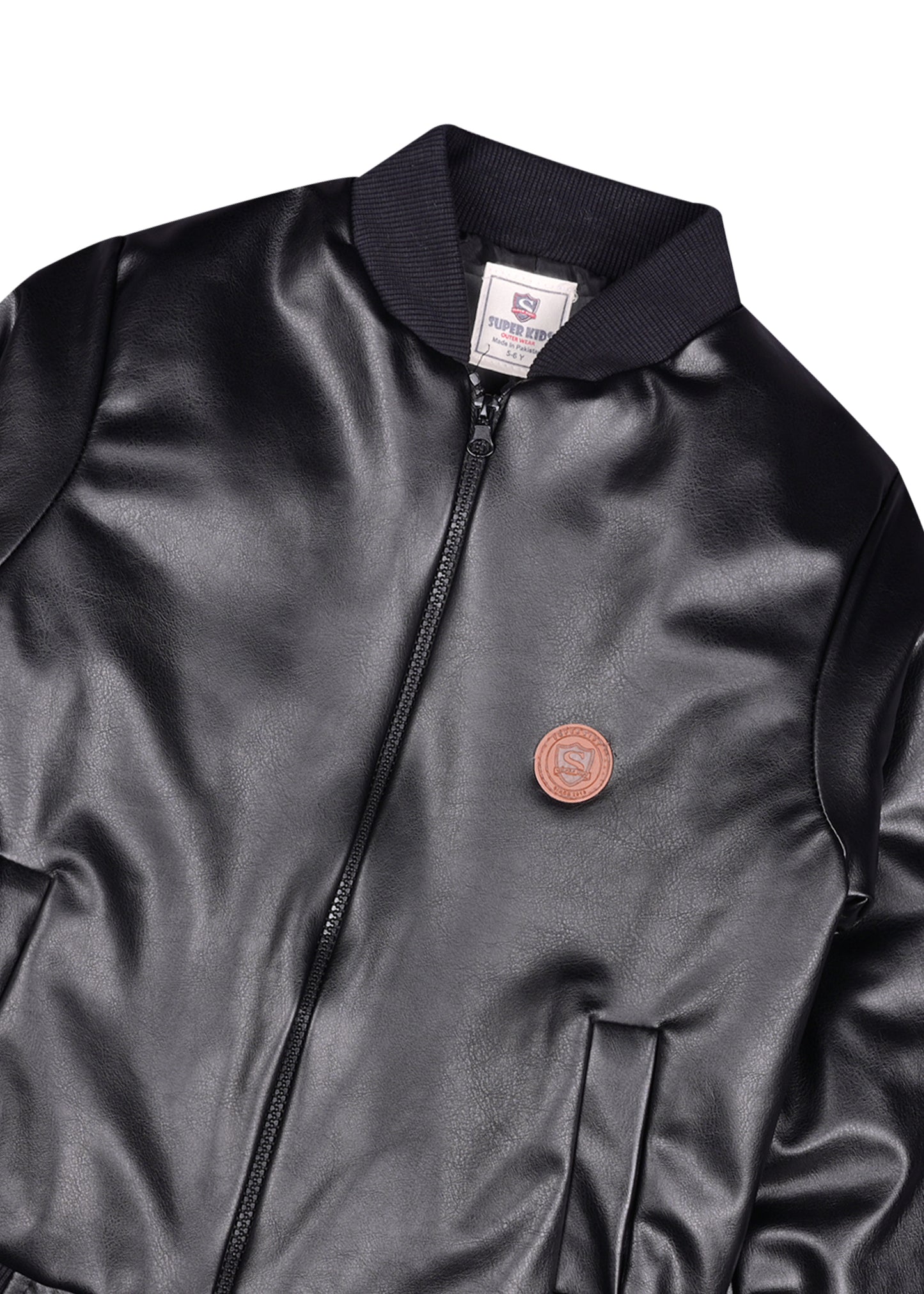 Plain Black Authentic Leather Jacket