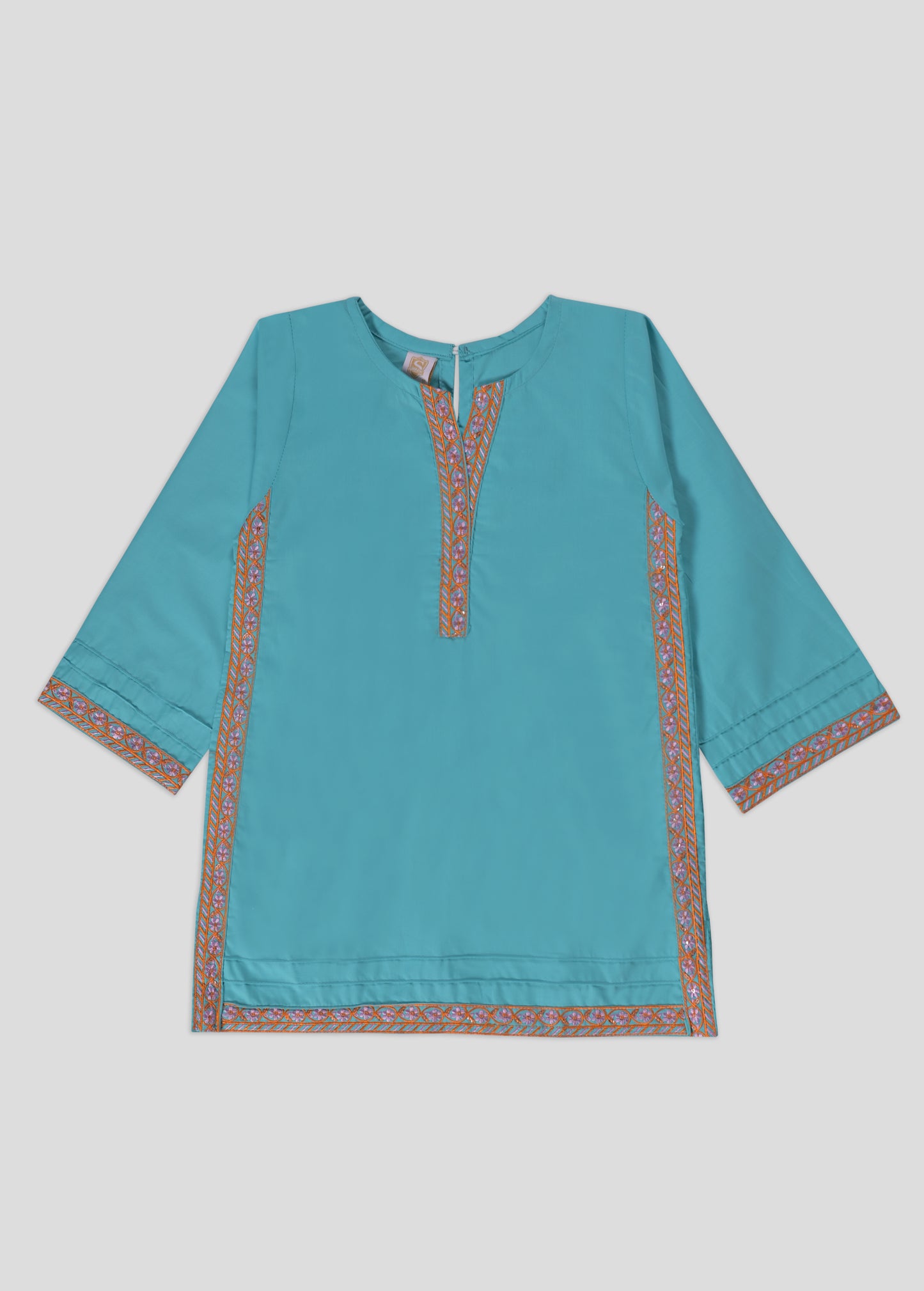Embroidered Kurti With Trouser