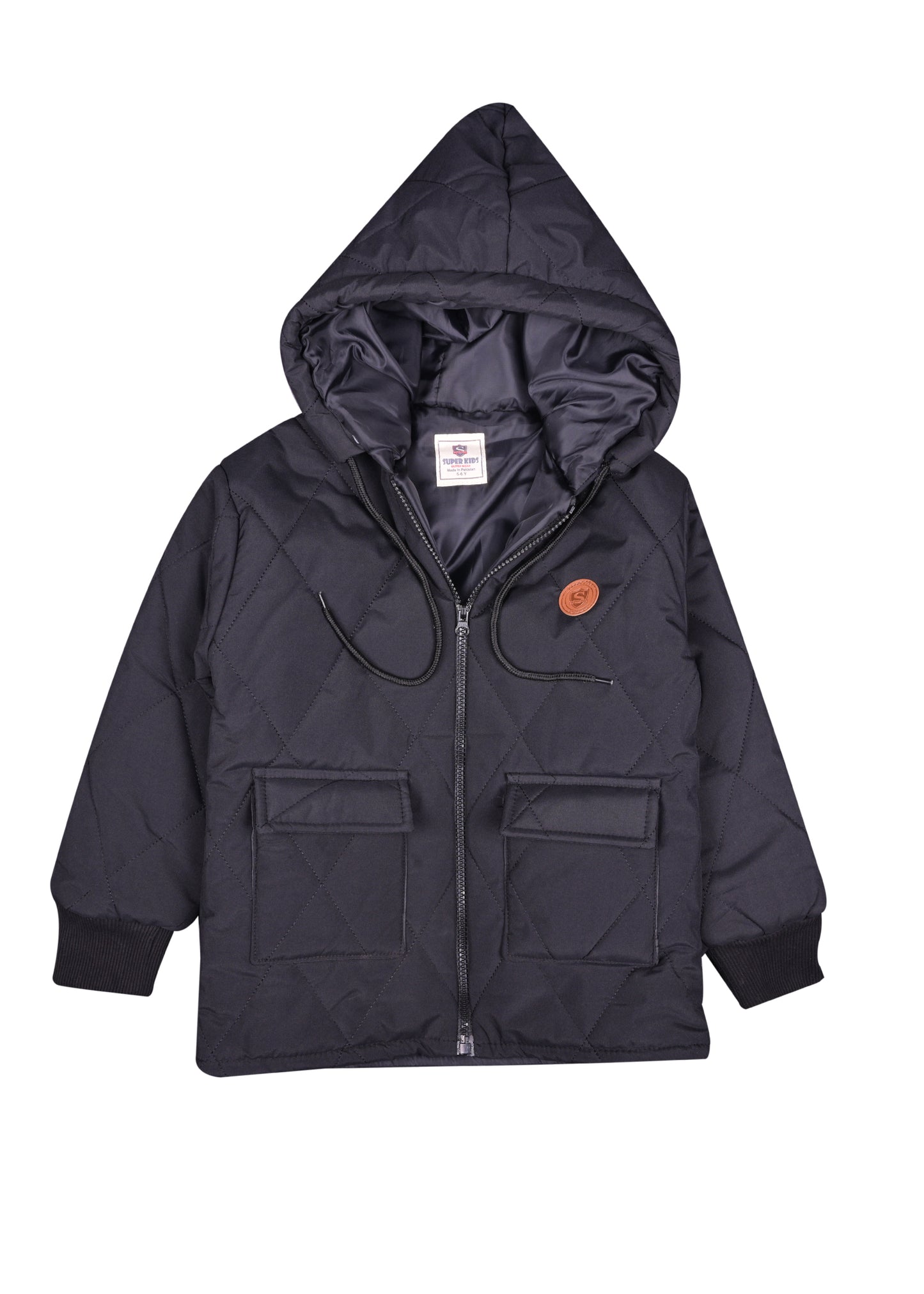 Block Pocketed Long Sleeve Jacket