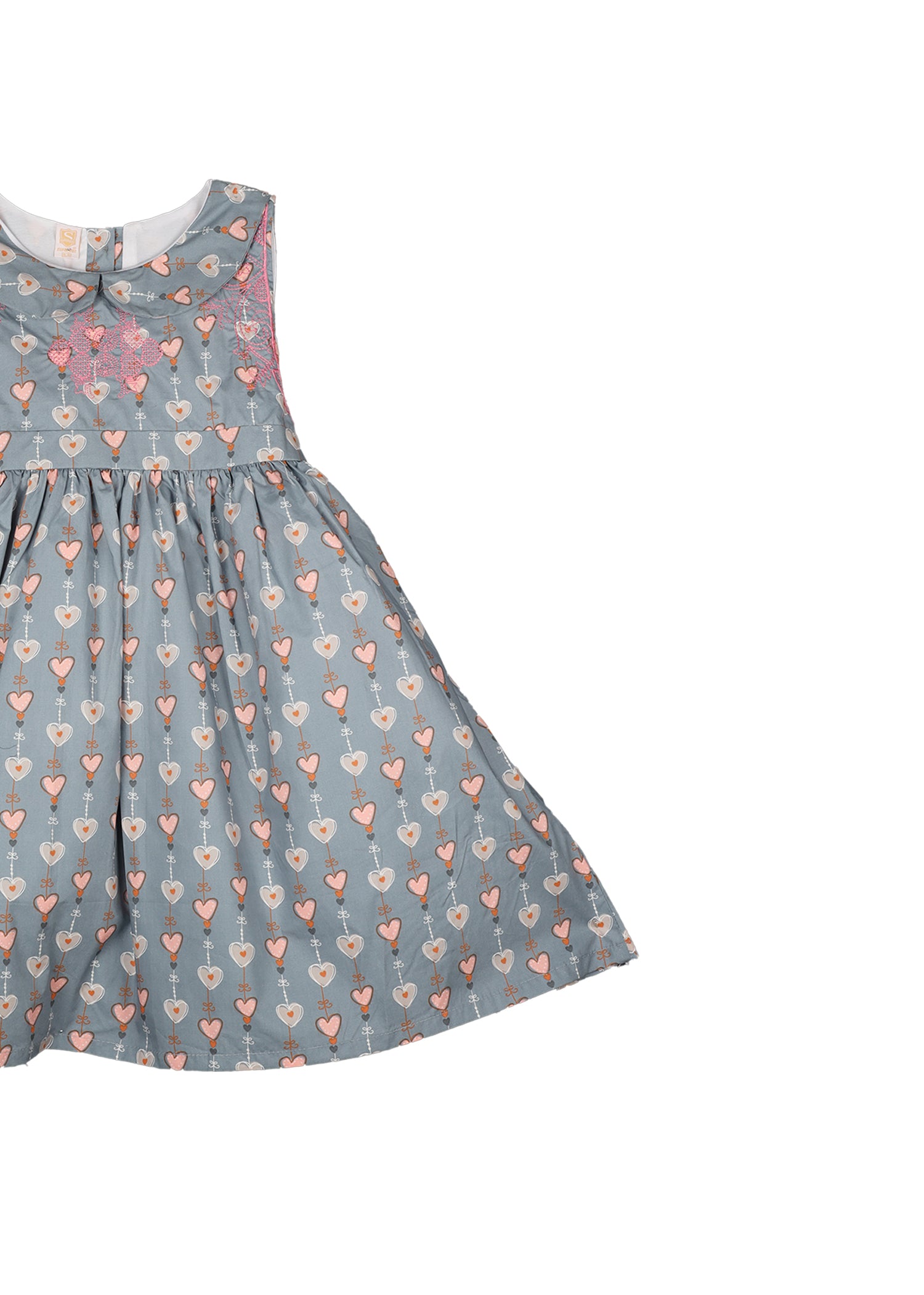 Heart Printed Casual Frock