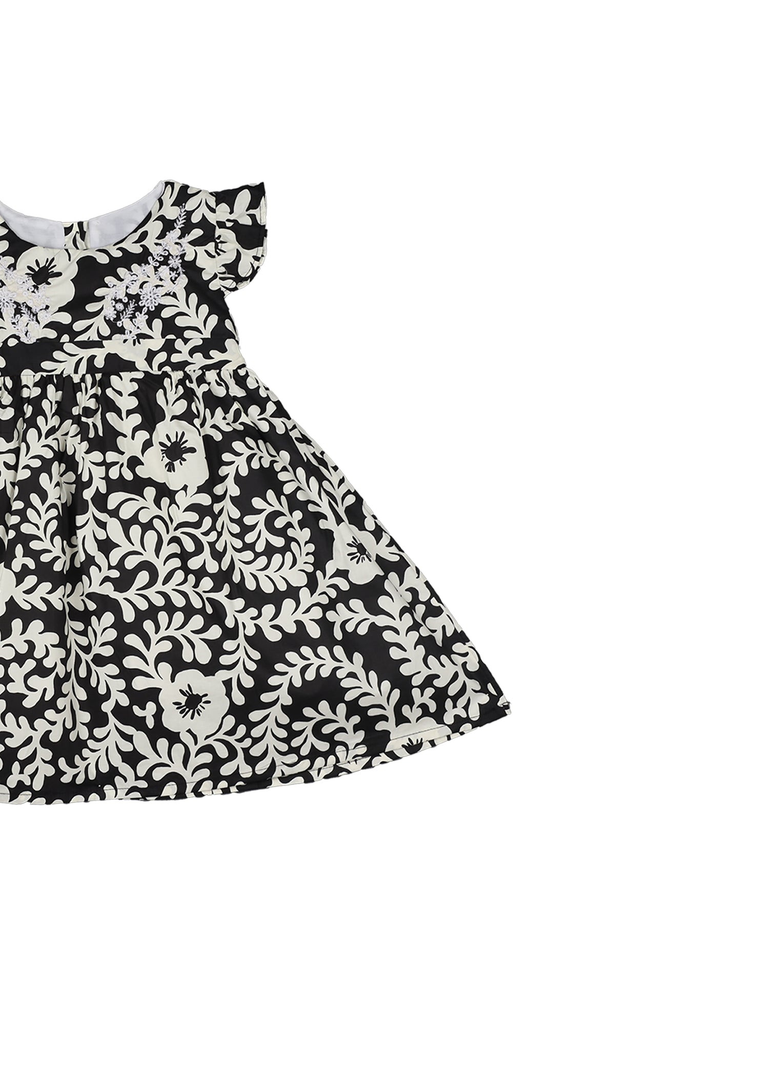 Black Printed Casual Frock