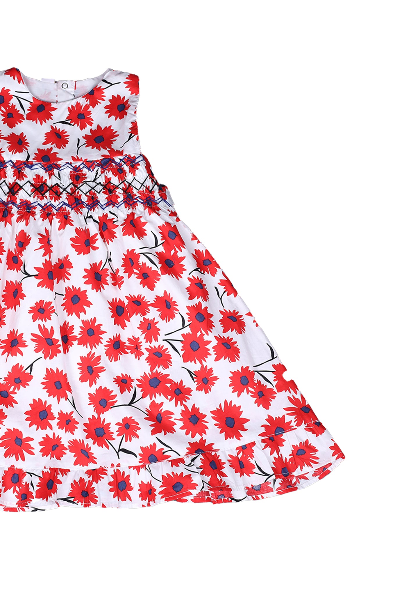 Floral Printed Casual Frock