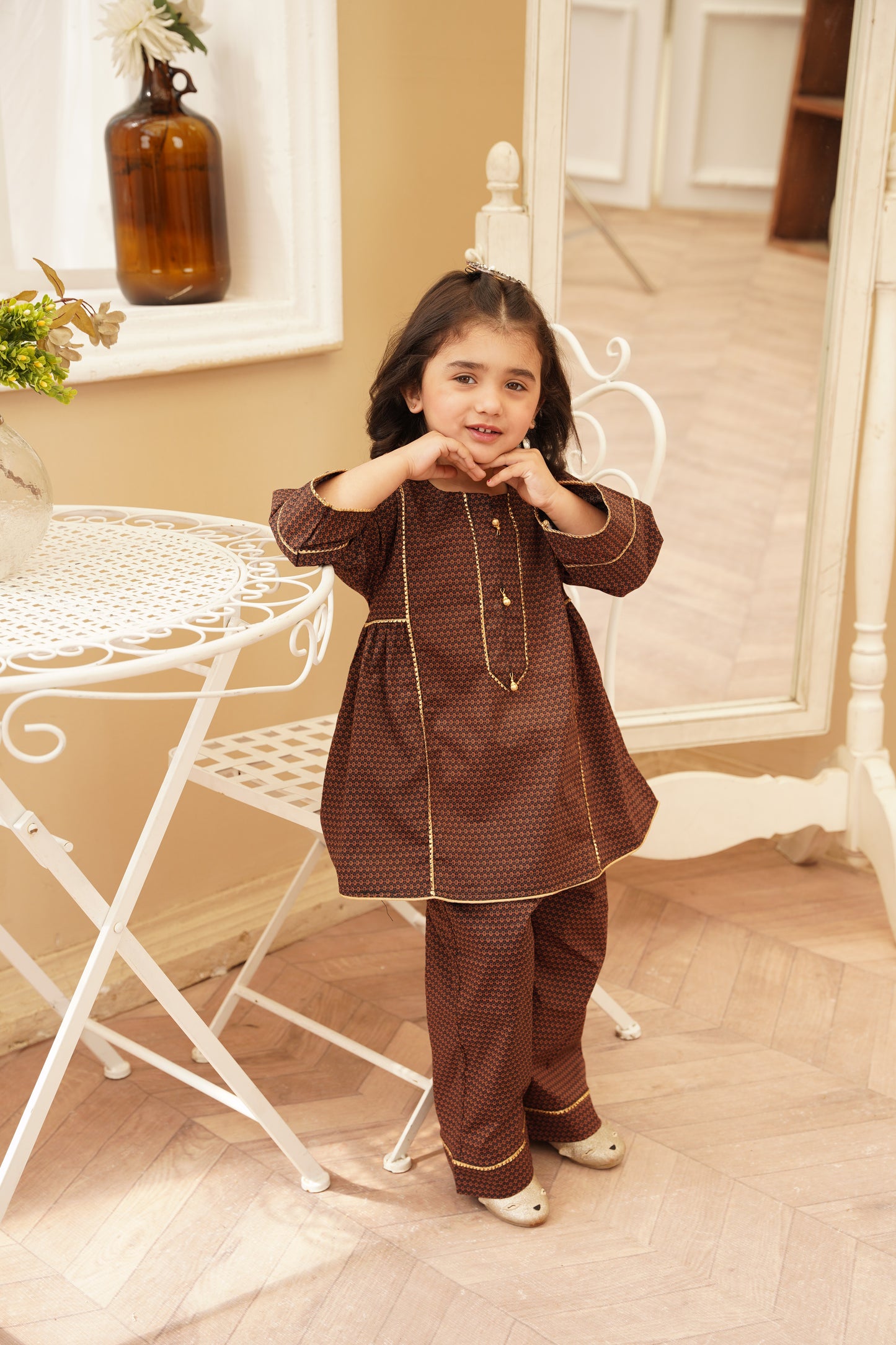 Embellished Kameez & Trouser