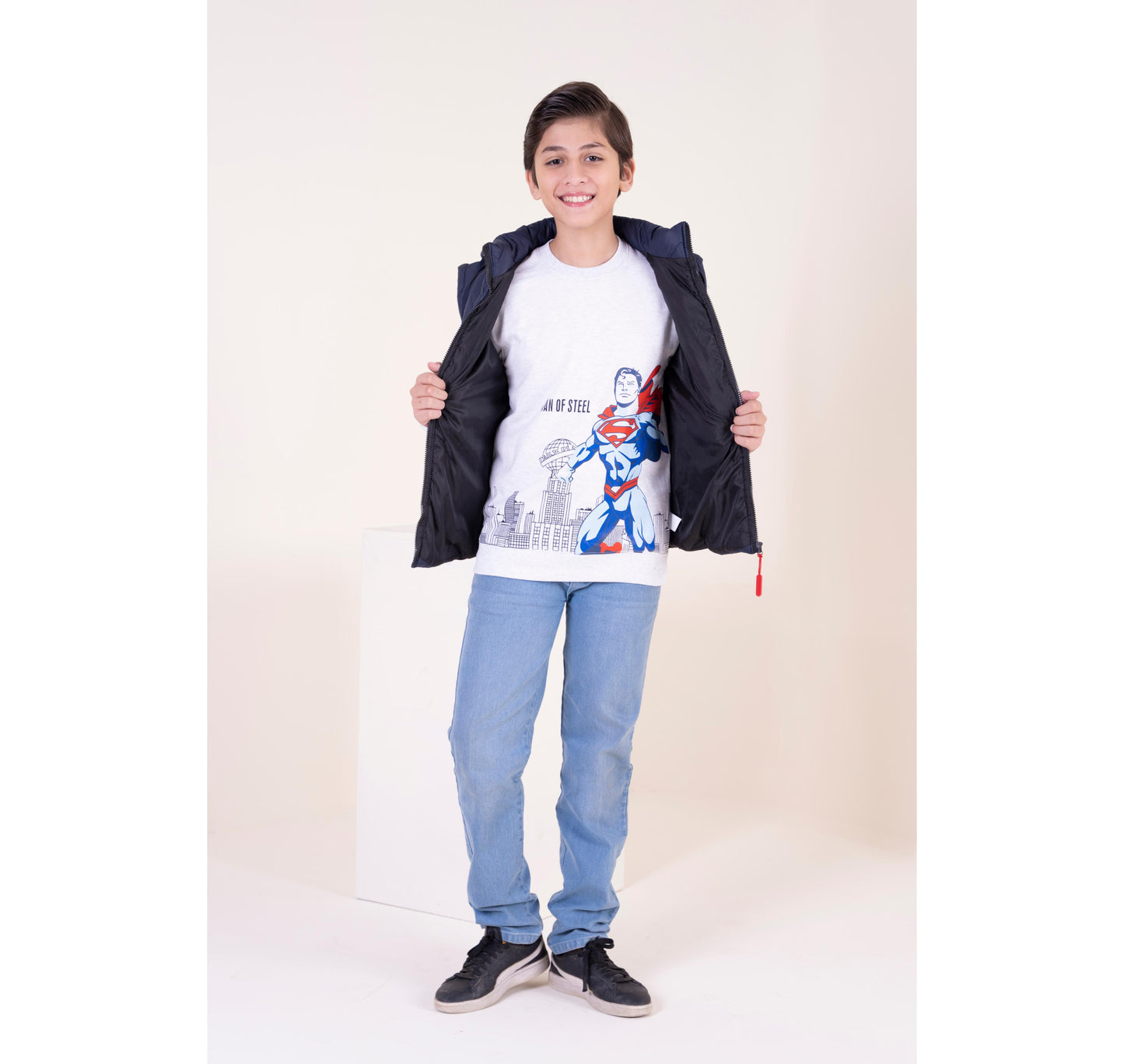 Hooded Sleeveless Puffer Jacket