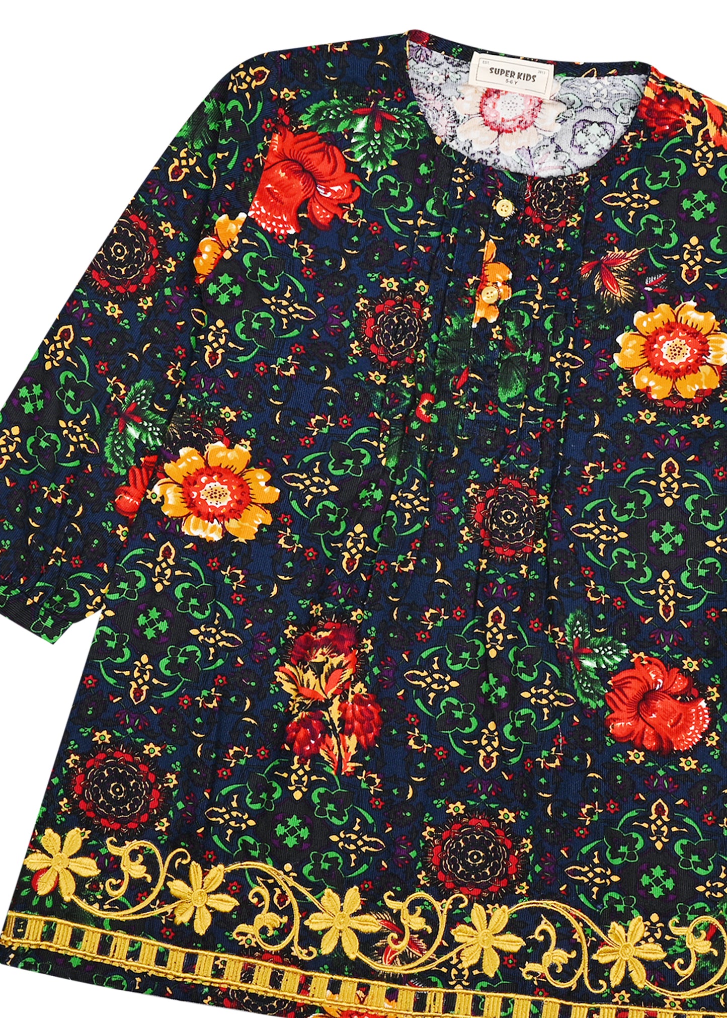 Corduroy Printed Top