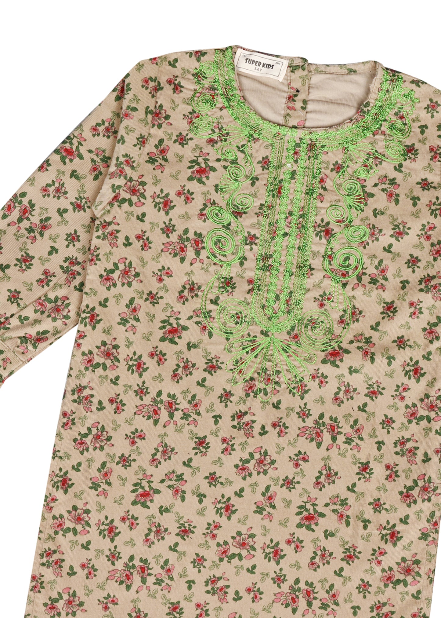 Corduroy Skin Printed Top