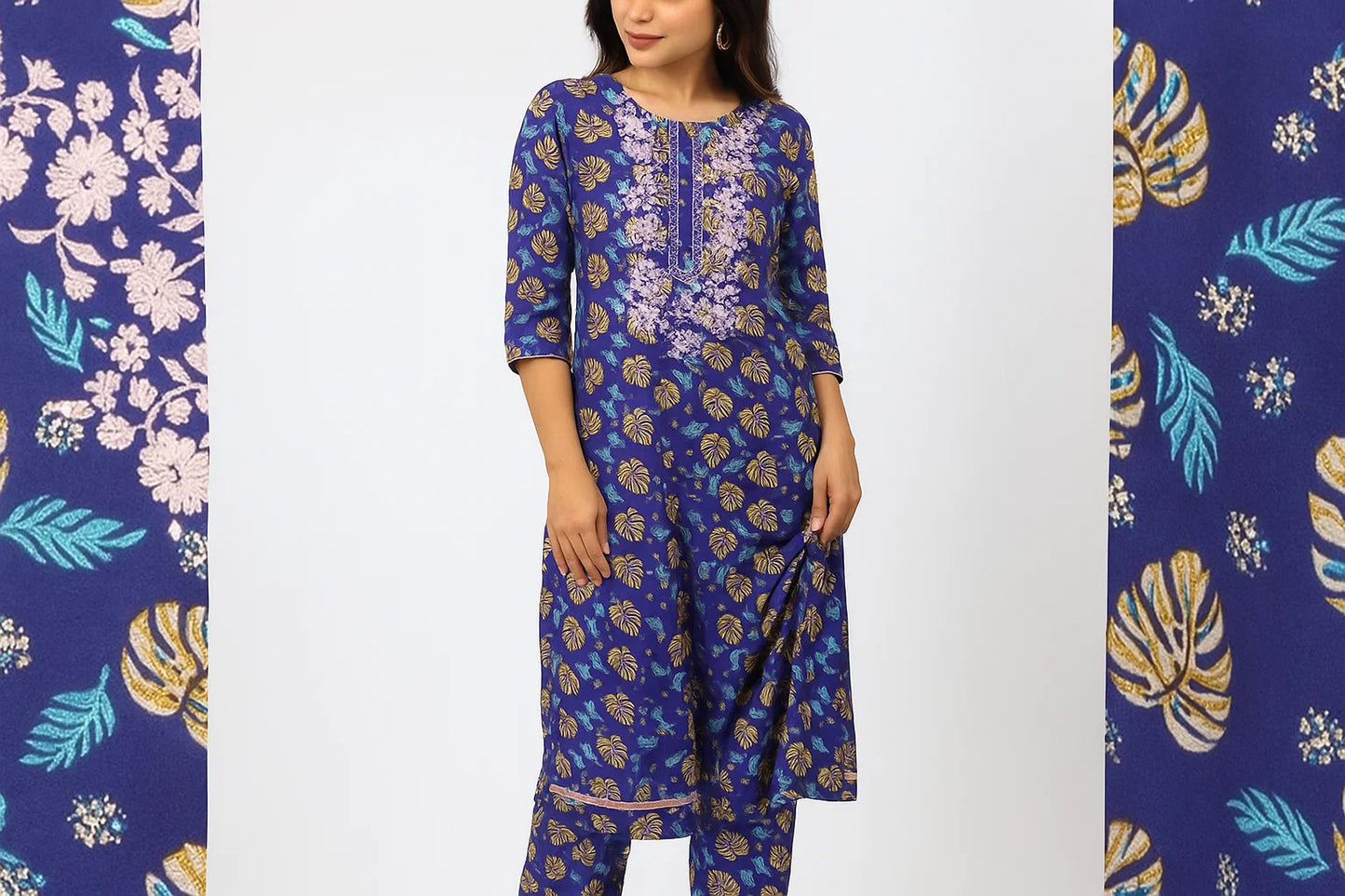Ladies 2PC Printed Lawn Dress
