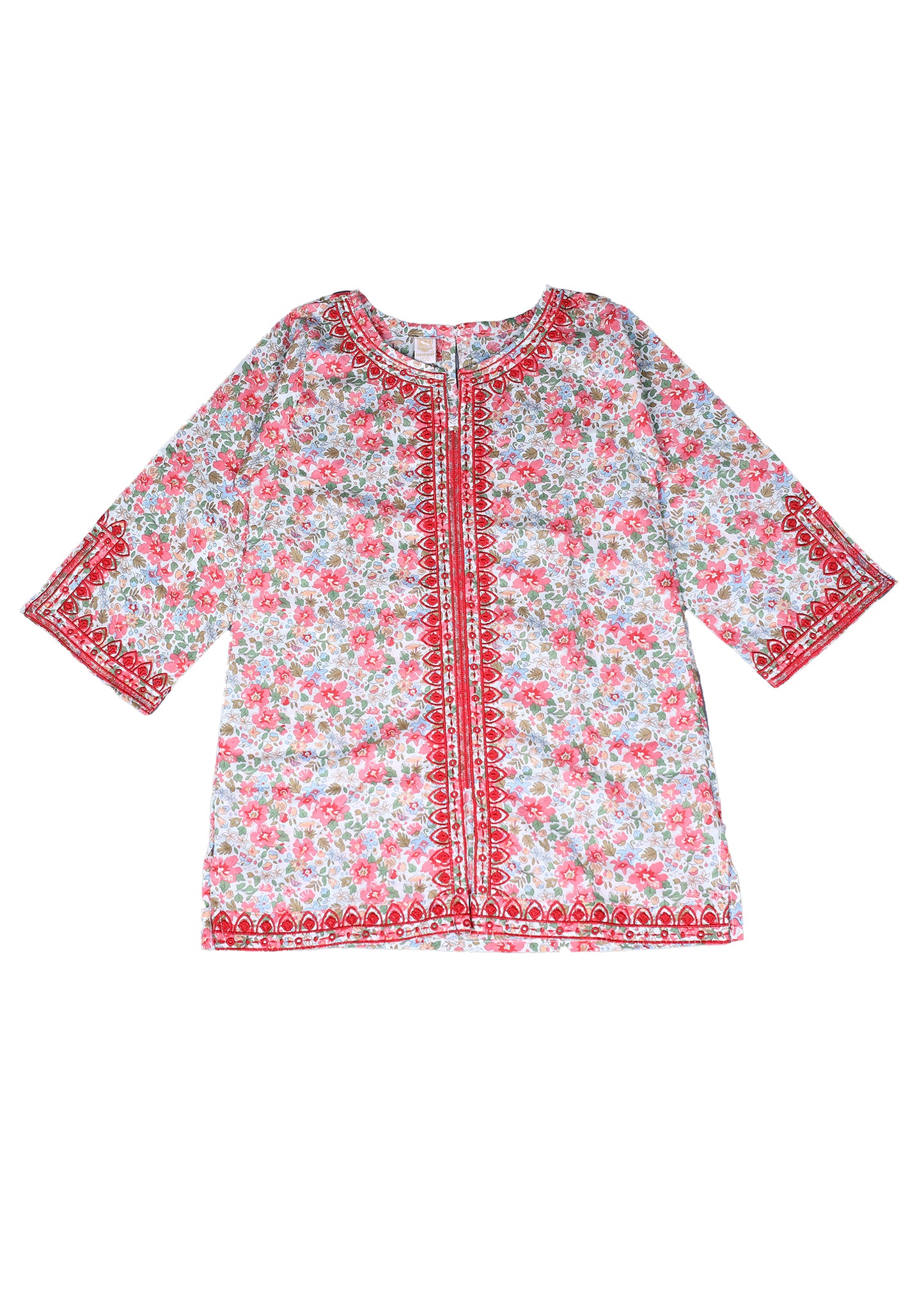 Printed Kameez With Loose Bottom Trouser