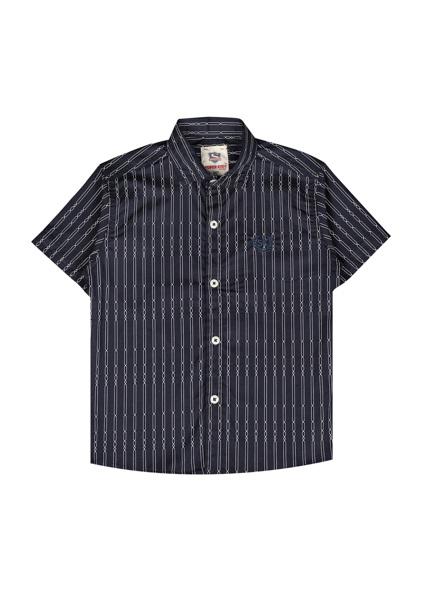 Navy Blue Short Sleeve Shirt