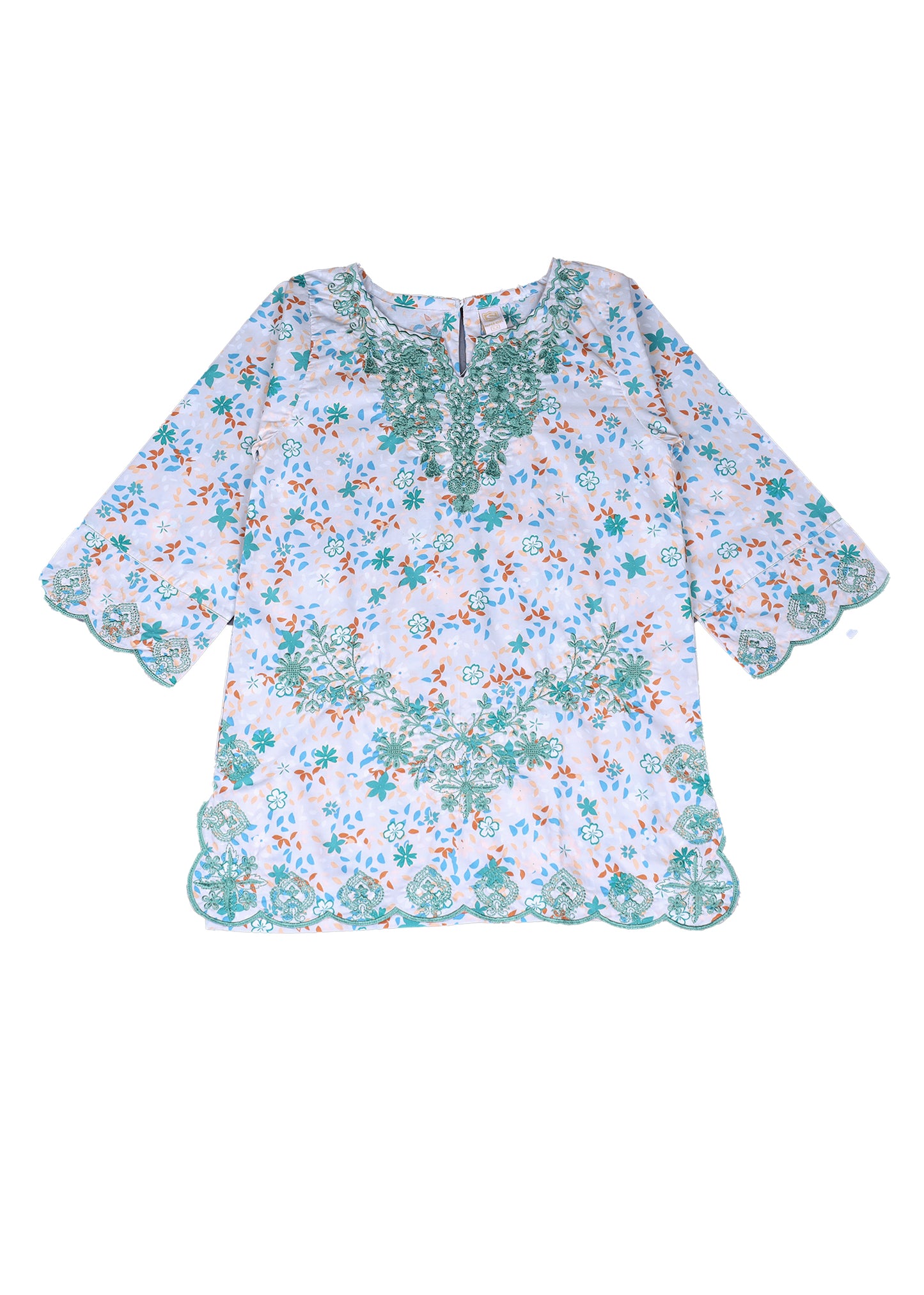 Embroidered Kameez With Shalwar