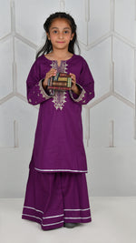 Load image into Gallery viewer, Embroidered Kameez &amp; Sharara
