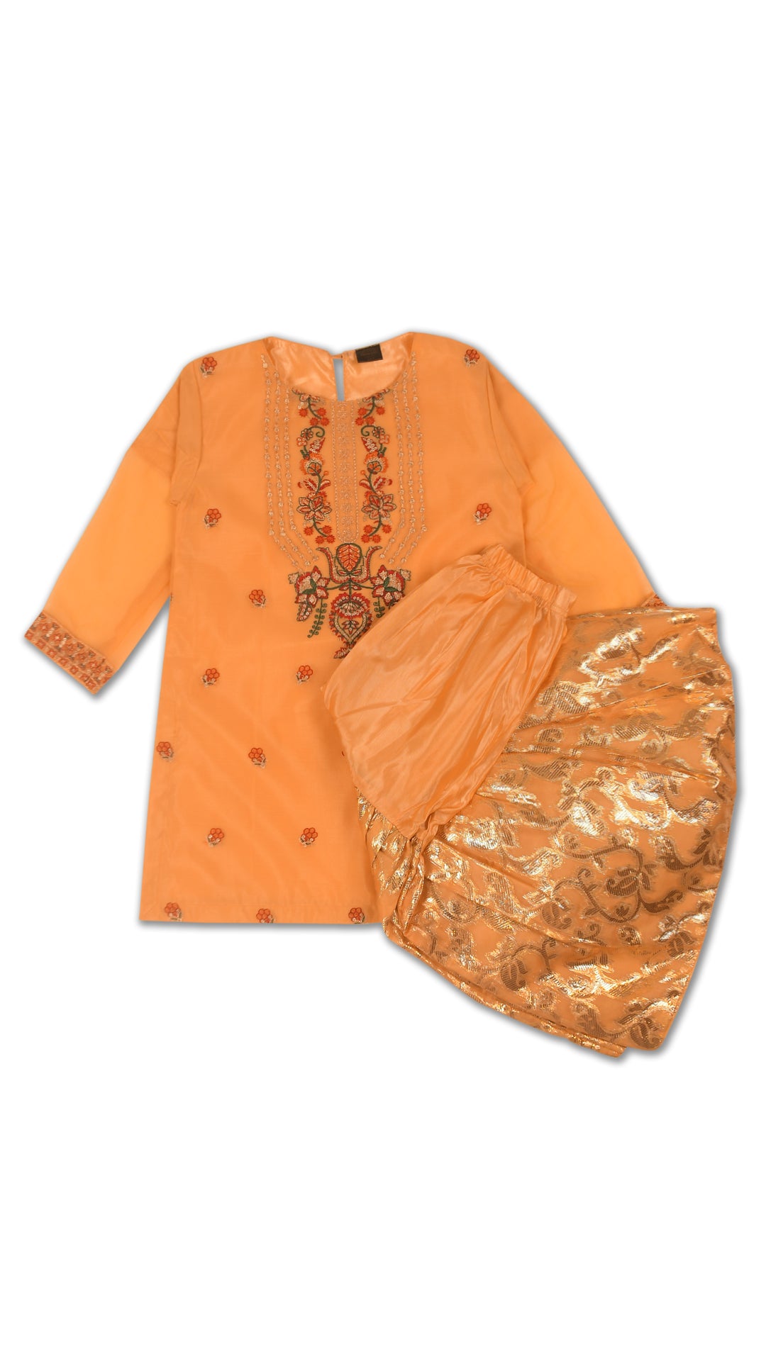 Embelliahed Kameez,Gharara & Dupatta