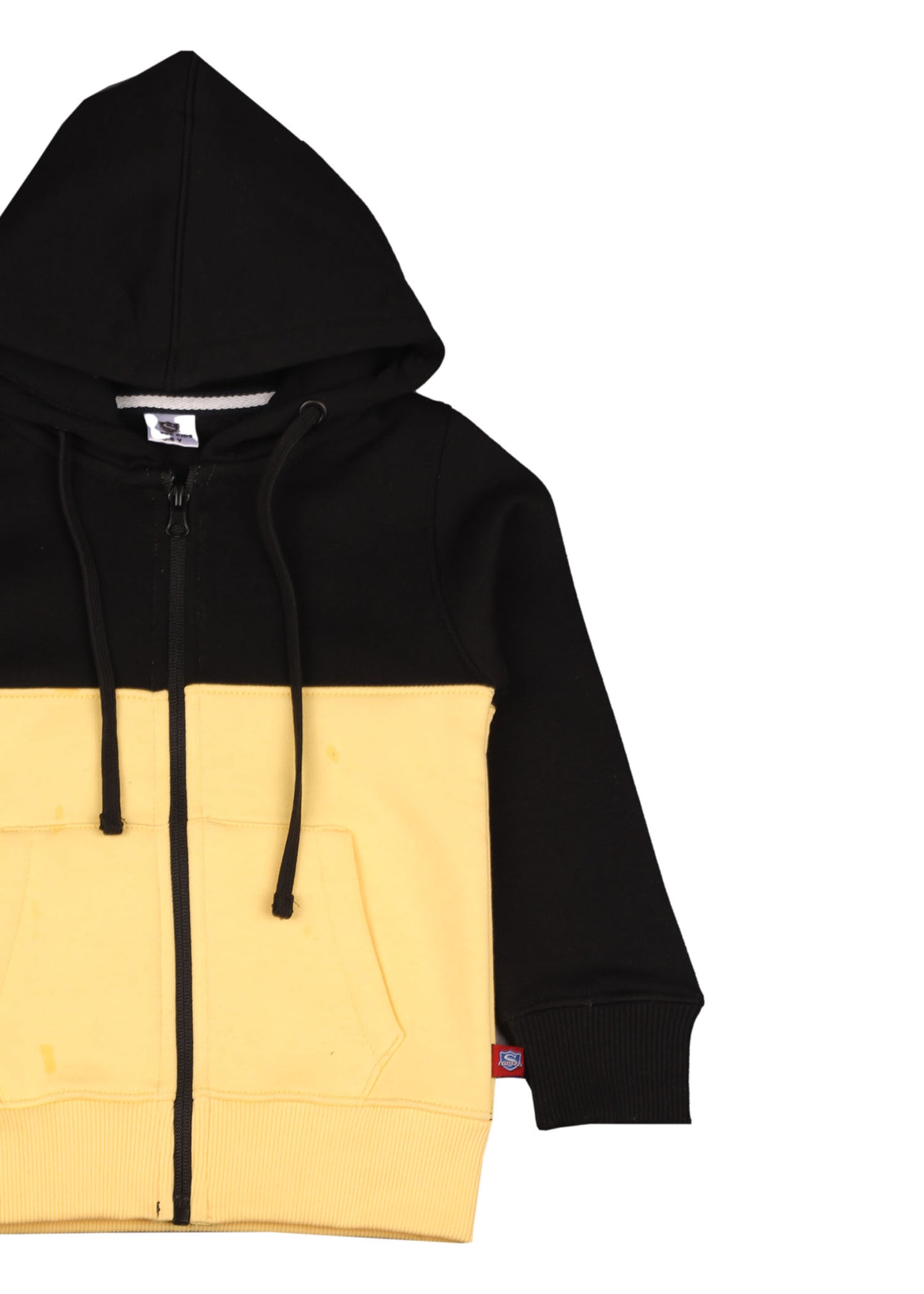 Black & Yellow Zipper Hoodie