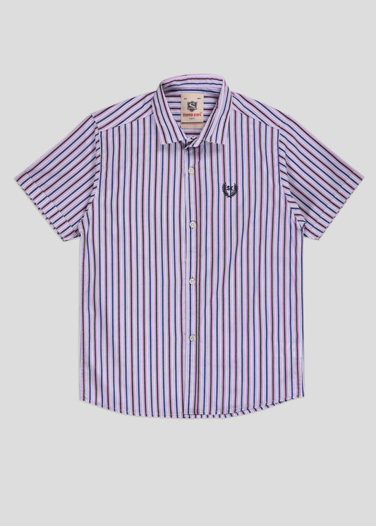 Striped Botton-Up Shirt