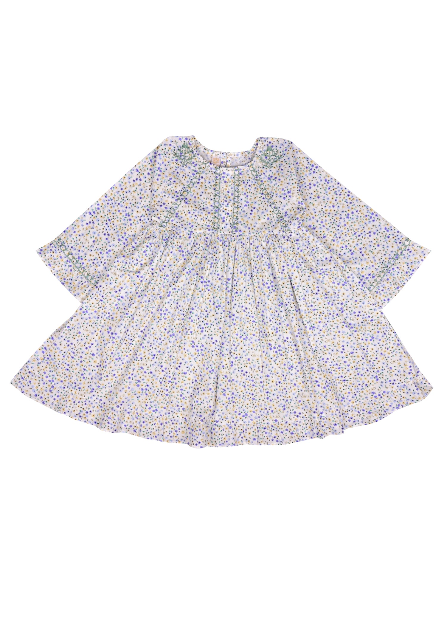 Floral Printed Long Frock