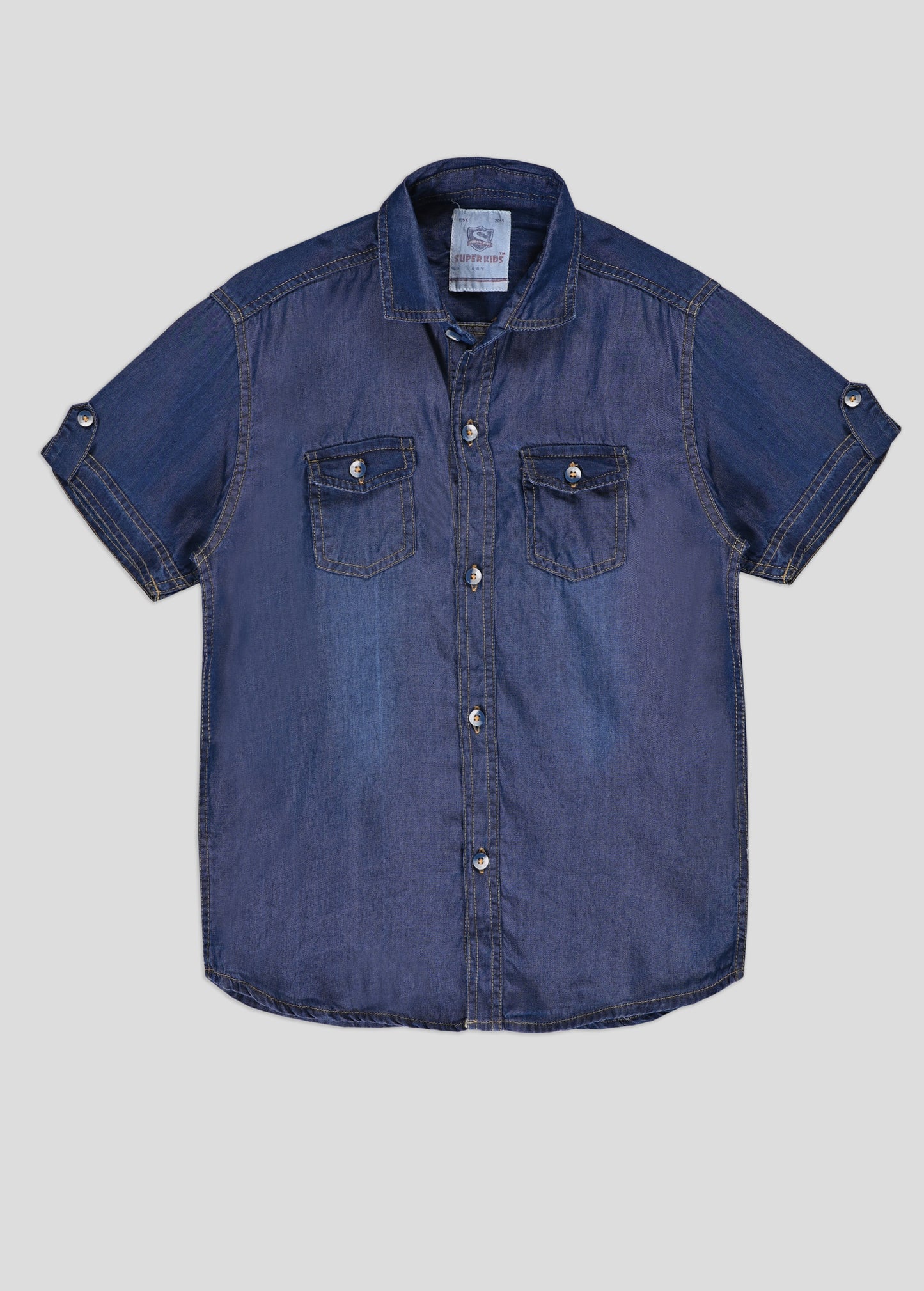 Double Pocket Denim Shirt