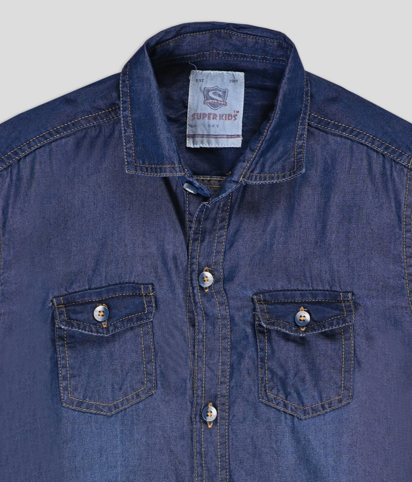 Double Pocket Denim Shirt