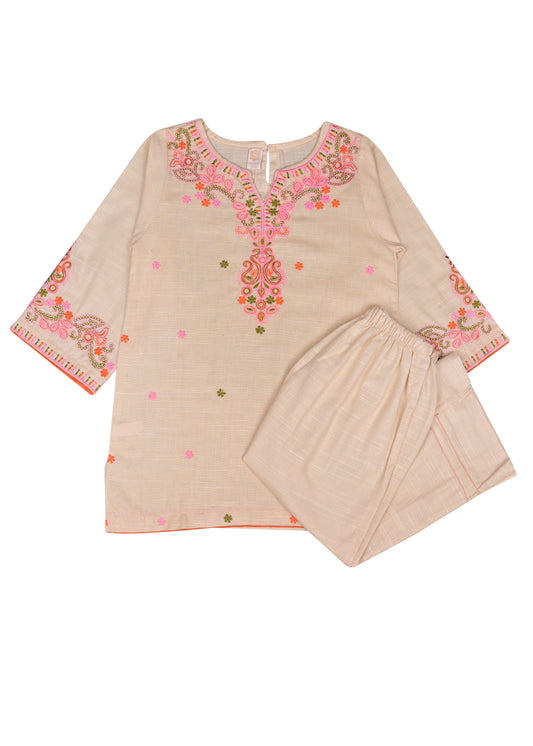 Embroidered Kameez With Flapper