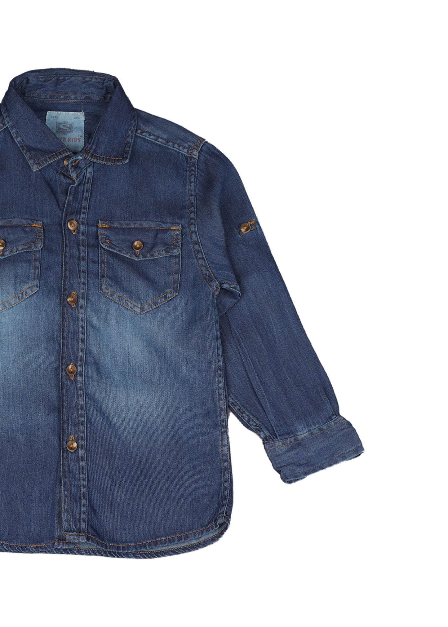 Double Pocket Denim Shirt