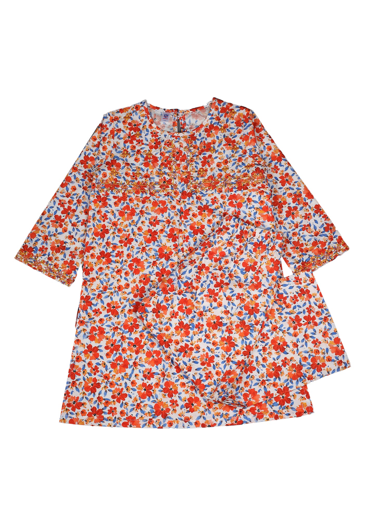 Embroidered Kameez With Trouser