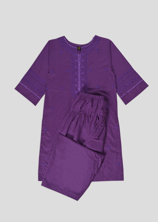 Ladies 2PC Embroidered Lawn Dress