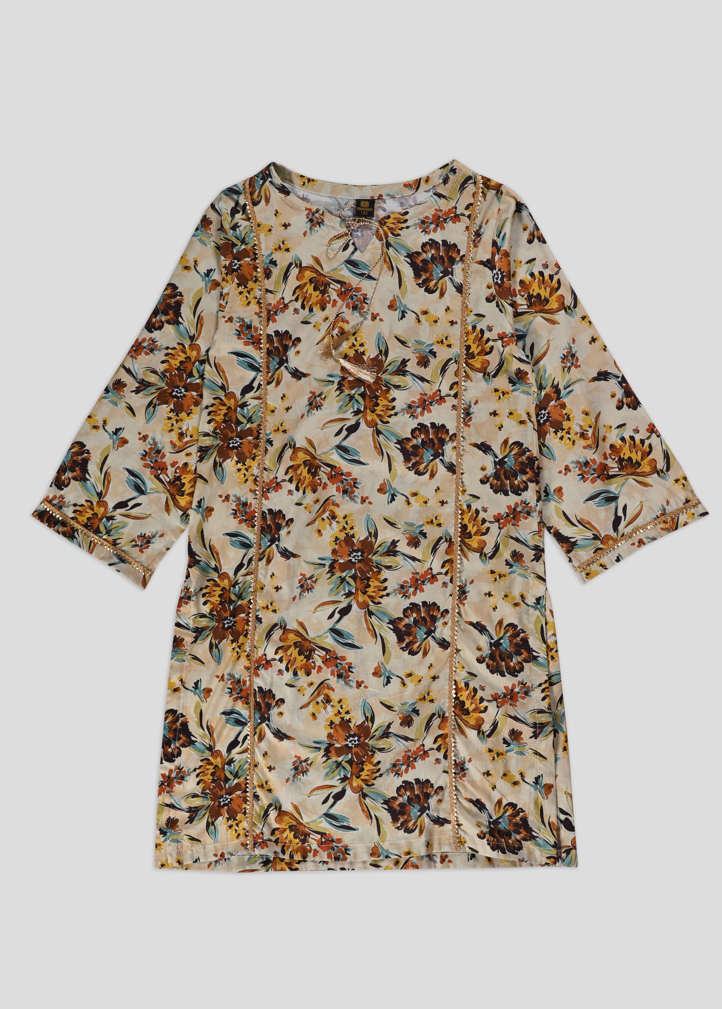 Ladies 2PC Printed Lawn Dress