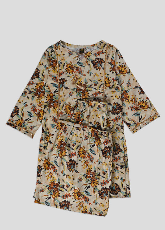 Ladies 2PC Printed Lawn Dress