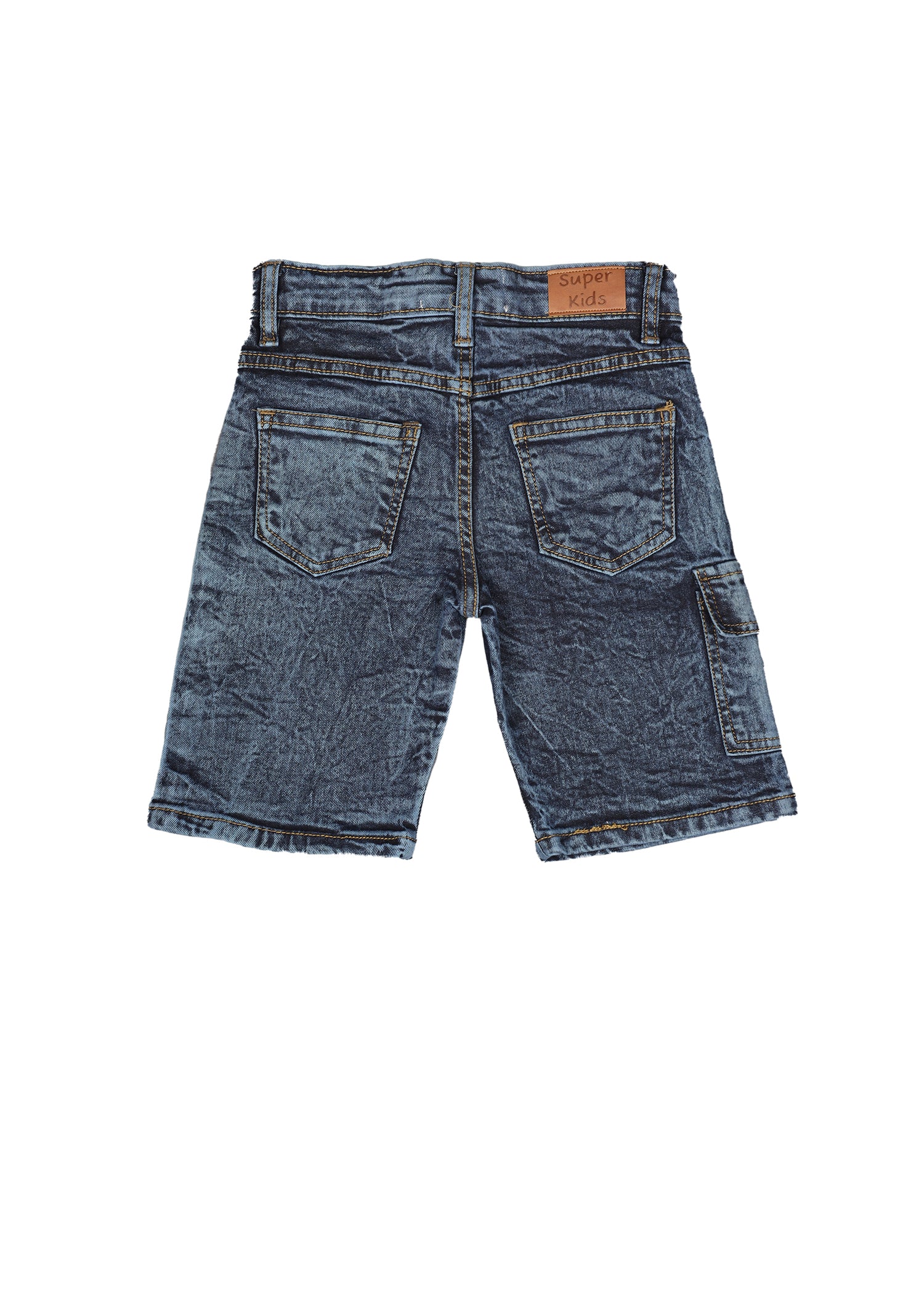 Faded Five Pocket Denim Short