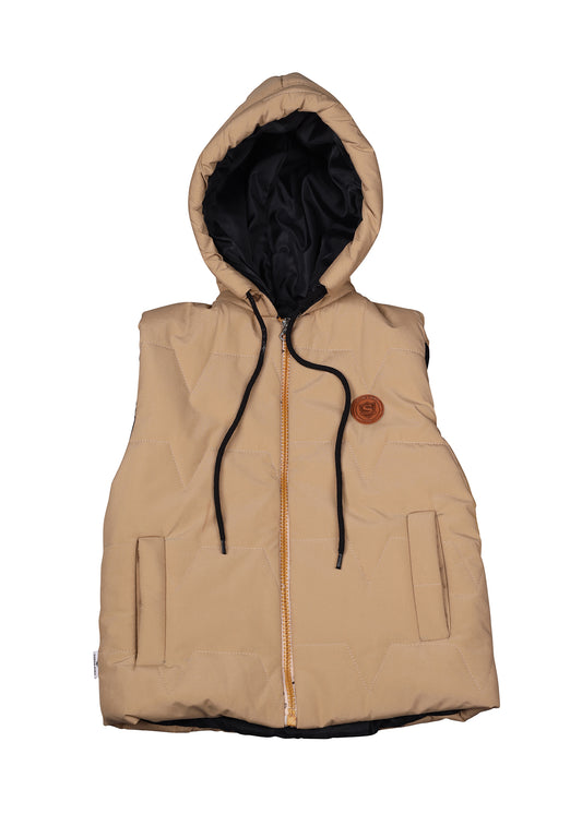 Sleeveless Zipper Jacket