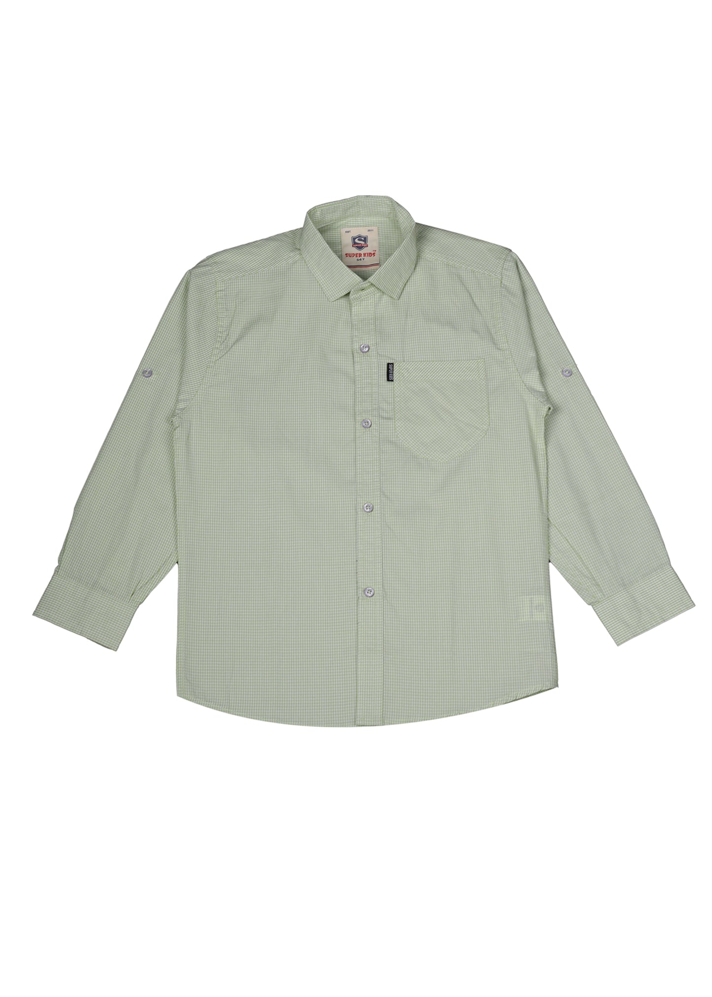 Checked Buttom Down Casual Shirt