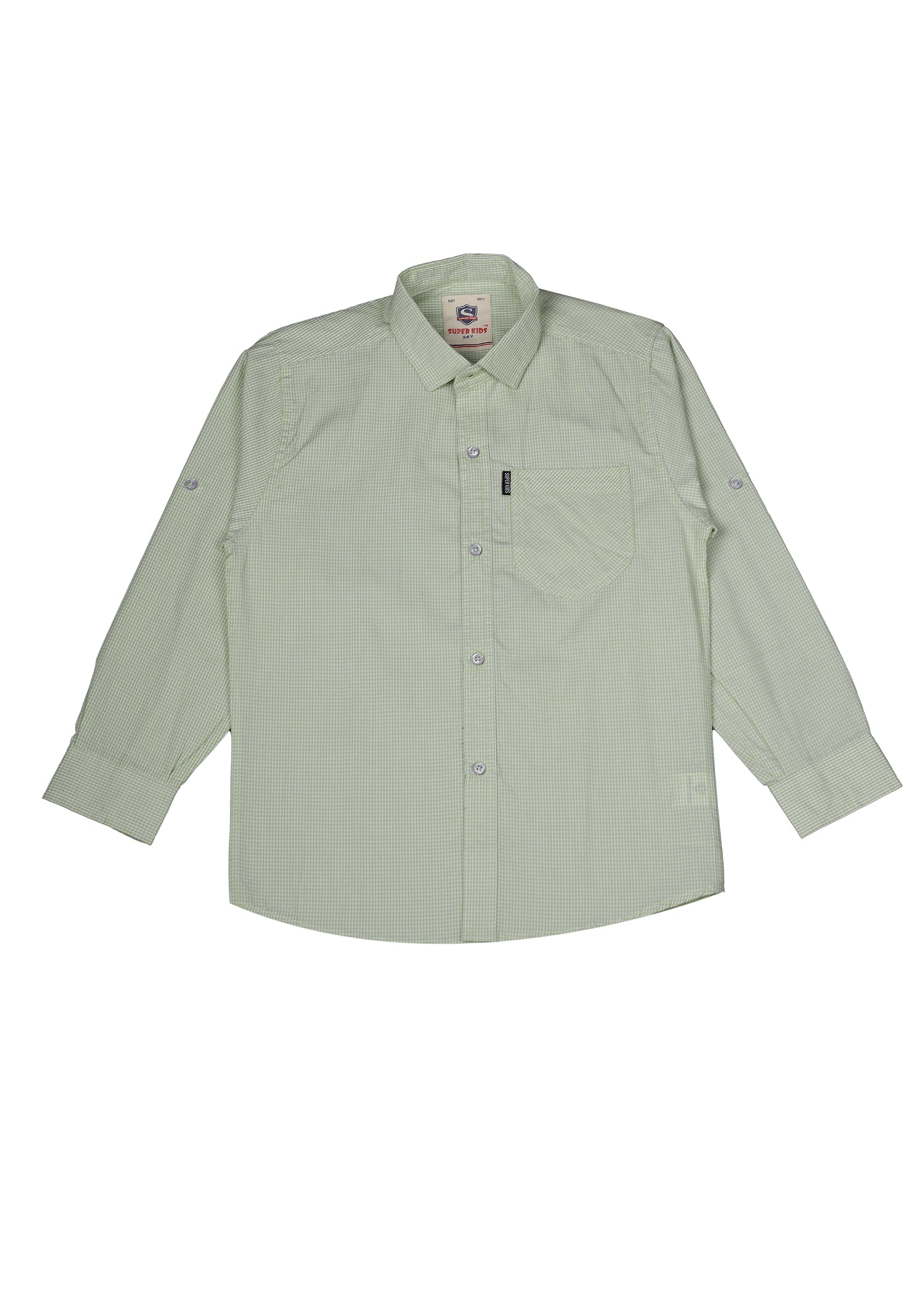 Checked Buttom Down Casual Shirt