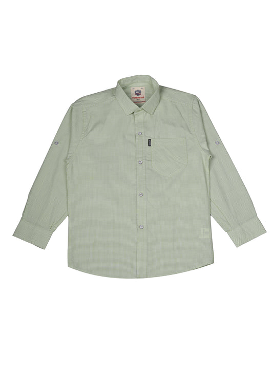 Checked Buttom Down Casual Shirt