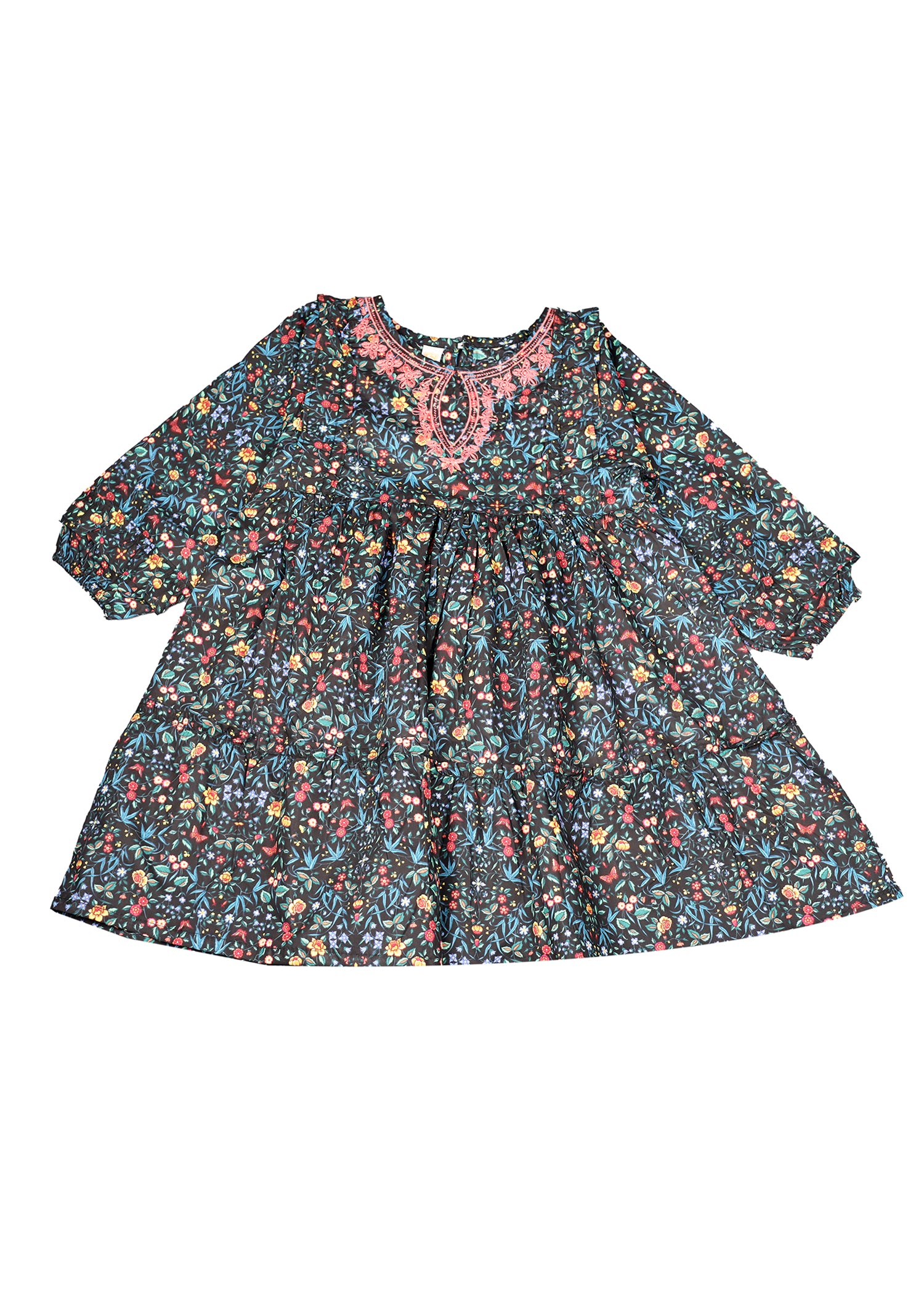 Floral Printed Long Frock