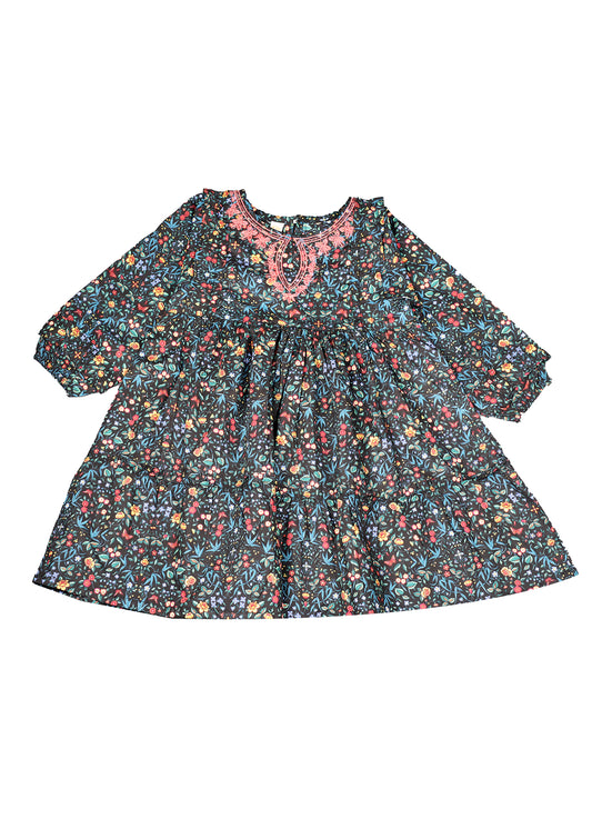 Floral Printed Long Frock