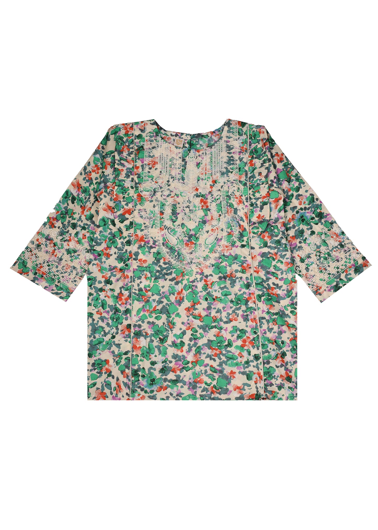 Embroidered Digital Printed Kameez & Trouser