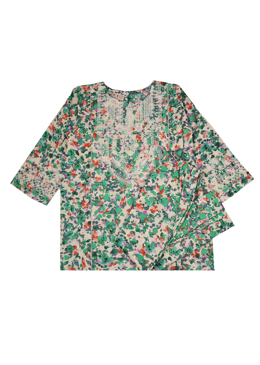 Embroidered Digital Printed Kameez & Trouser