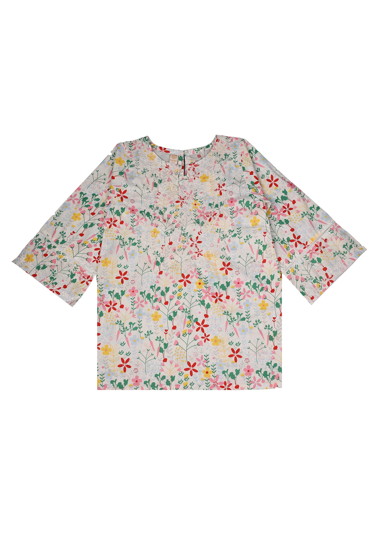 Embroidered Digital Printed Kameez & Trouser