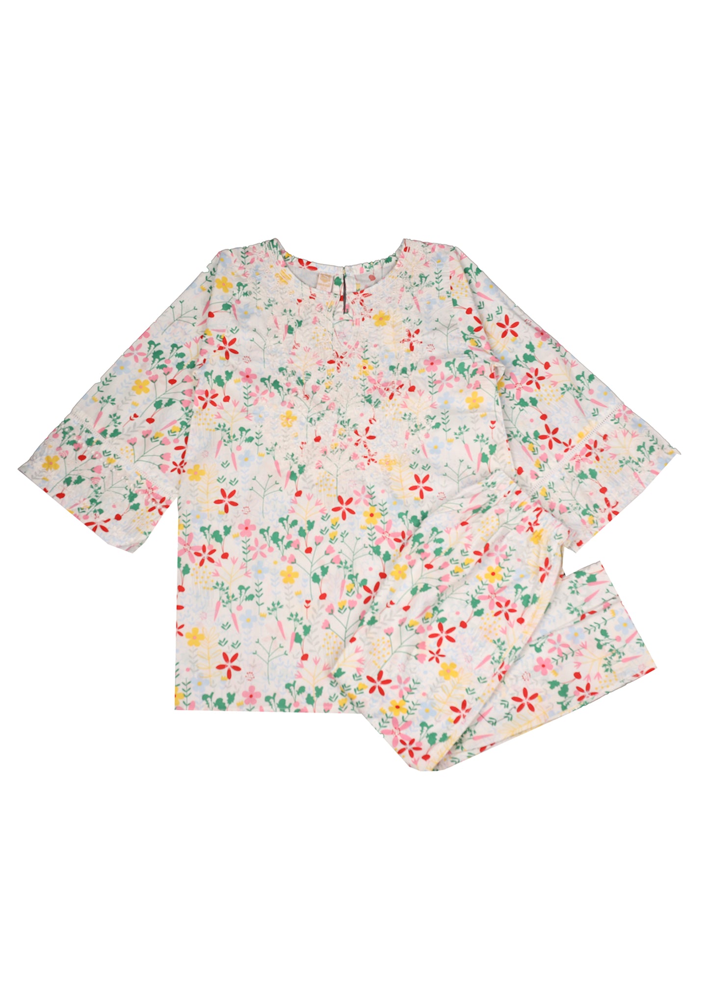 Embroidered Digital Printed Kameez & Trouser