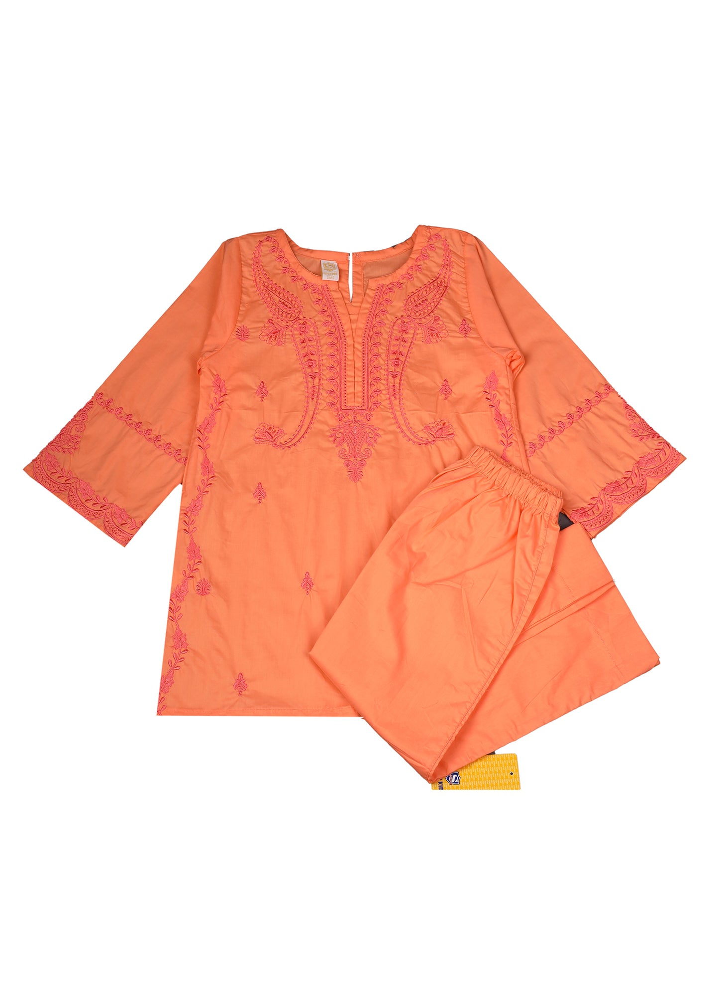 Embroidered Kameez & Loose Buttom Trouser