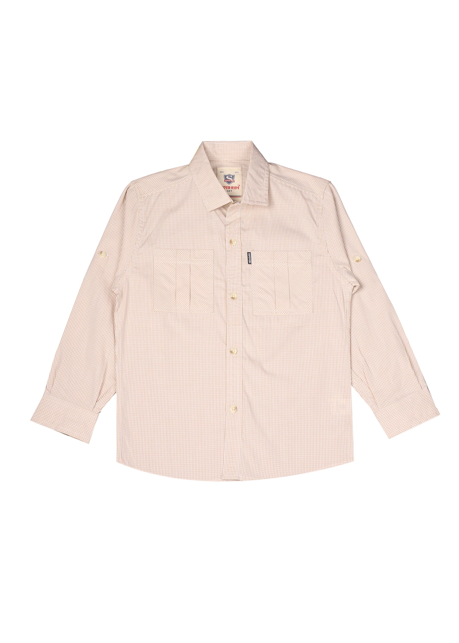 Checked Buttom Down Casual Shirt